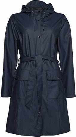 Rains Curve Jacket - Dames Jas - Waterdicht - Navy (M)