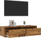 vidaXL - Tv-meubel - met - LED-verlichting - 100X35,5x25 - cm - oud - houtkleurig