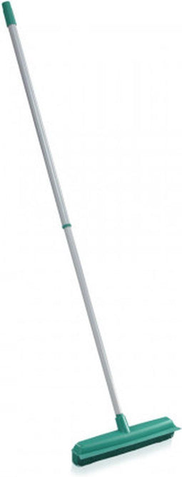 Leifheit Classic Suprabezem - rubberen bezem - telescoopsteel 80-140 cm - veegbreedte 35 cm