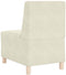 vidaXL - Fauteuil - 55 - cm - fluweel - crèmekleurig