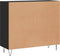 vidaXL - Dressoir - 90x34x80 - cm - bewerkt - hout - zwart