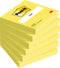 Memoblok post-it 654 76x76mm neon geel | 6 stuks