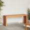vidaXL - Ligbank - met - plankenontwerp - 110x30x45 - cm - Massief - Acaciahout