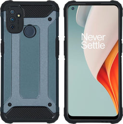 iMoshion Hoesje Geschikt voor OnePlus Nord N100 Hoesje - iMoshion Rugged Xtreme Backcover - Donkerblauw