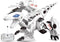 Gear2Play Robo Dino T-Rex - Programmeerbare Dino robot - Schiet darts - Wit