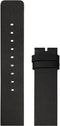 LEFF amsterdam - Horlogebandje - Leren Band D42 - Zwart - 22 mm