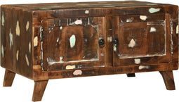 vidaXL - Koffietafel - Multikleur - 80x54x45 - cm - Massief - Gerecycled - Hout