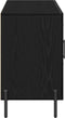 vidaXL - Dressoir - Zwart - Eiken - 100x36x60 - cm - Geengineerd - Hout