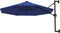 vidaXL - Wandparasol - met - metalen - paal - 300 - cm - blauw