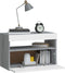 vidaXL - Nachtkastje - met - LED-verlichting - 60x35x40 - cm - grijs - sonoma - eiken