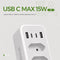Travelhawk Verdeelstekker - 7 uitgangen - 2x USB-C 2x USB-A 4000W - Wit
