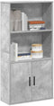 vidaXL - Boekenkast - 60x24x120 - cm - bewerkt - hout - betongrijs