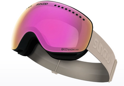 SunGod Snipers - Skibril - Sferische lens S2 - Zwart/Roze