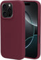 Mobiparts iPhone 16 Pro - Silicone Cover - Soft-touch - Plum Red