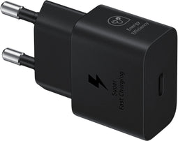 Samsung 25W Power Adapter - USB-C Snellader - Super Fast Charging - Zwart