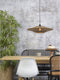 GOOD&MOJO Hanglamp Bali - Bamboe/Zwart - Ø60cm - Scandinavisch,Bohemian - Hanglampen Eetkamer, Slaapkamer, Woonkamer