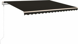 vidaXL - Luifel - automatisch - uittrekbaar - 450x350 - cm - antracietkleurig