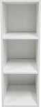 VDD Vinyl - Platenspeler Meubel - Vinyl kast - 3 open vakken - 33 x 34 x 100 cm - Wit