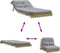 vidaXL Futon slaapbank met matras 90x206x11 cm geïmpregneerd hout-VXL-846765