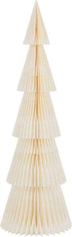 J-Line Kerstboom Vouwbaar Papier Creme Wit Medium