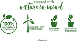 Elho Loft Urban Rond Hoog 35 - Bloempot voor Buiten - Ø 33.5 x H 45.3 cm - Antraciet