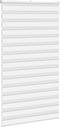 vidaXL - Zebra - rolgordijn - 135x230 - cm - stofbreedte - 130,9cm - polyester - wit