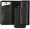 Selencia Hoesje Geschikt voor iPhone SE (2022) / SE (2020) / 8 / 7 / 6s / 6 Hoesje Met Pasjeshouder - Selencia Eny Uitneembare Vegan Lederen Clutch - Zwart