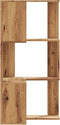 vidaXL - Boekenkast - 3-laags - hoek - 50x50x102 - cm - hout - artisanaal - eikenkleur