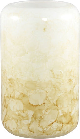 PTMD Urish Vaas - 13 x 13 x 20,5 cm - Glas - Geel