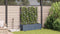 vidaXL - Tuinbak - met - Trellis - 3 - stuks - Lichtgrijs - 120x40x143 - cm