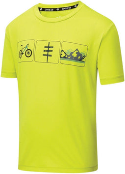 Dare2b - Rightful Tee - Outdoorshirt - Kinderen - Geel