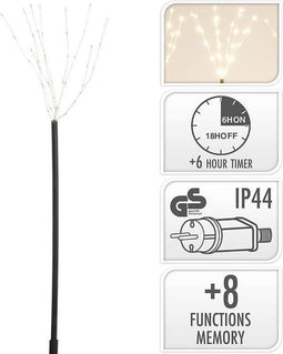 Tuinsteker - 5 stuks - 225 micro LED - Warm Wit (5 stuks)