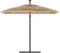 vidaXL - Parasol - met - stalen - paal - 290x290x238 - cm - bruin