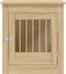 vidaXL - Hondenbench - 64,5x80x71 - cm - bewerkt - hout - sonoma - eikenkleurig