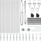vidaXL - Hekpalen - met - Spike - 13 - stuks - Ø32 - mm - 60 - cm - Gegalvaniseerd - staal