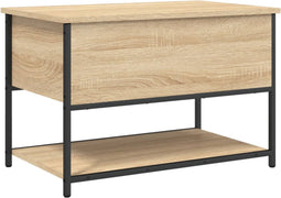 vidaXL - Opbergbankje - 70x42,5x47 - cm - bewerkt - hout - sonoma - eikenkleurig