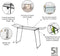 Brabantia HangOn Too Droogrek - 22 m - Inklapbaar - Extra Hoog - Matt Black