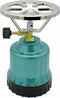 Camping - kookpit/kookstel - met gasbrander - metallic groen - 18.5 x 12 x 12 cm