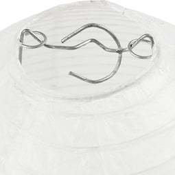 Rijstpapier Lamp Druppel - Druppelvormige Papieren Lamp - Lampionlamp Met Standaard - Wit - Dia: 25 cm - Creativ Company - 1 stuk
