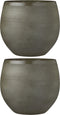 Mica Decorations Douro Bloempot - H28 x Ø33 cm - Terracotta - Groen