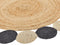 VOSTAN - Vloerkleed - Zwart - ø 140 cm - Jute