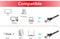 Equip 605596 RJ45 Netwerkkabel, patchkabel CAT 6 S/FTP 10.00 m Zwart Vergulde steekcontacten 1 stuk(s)