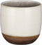 Mica Decorations Nora Bloempot - 17x17x16 cm - Terracotta - Wit