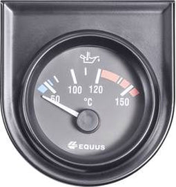 Equus 842109 Inbouwmeter (auto) Water-/olietemperatuurweergave Meetbereik 60 - 160 °C Standart Geel, Rood, Groen 52 mm