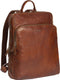Justified Everest leren laptop rugzak cognac