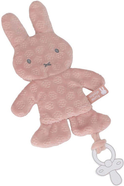 Nijntje Speendoekje - Pink Flower - Zacht knuffeldoekje met lusje voor fopspeen