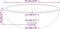 vidaXL - Wasbak - 35x12 - cm - gehard - glas - wit