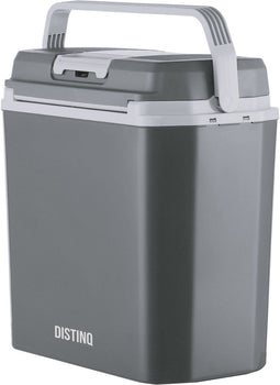 DistinQ Koelbox DQCB20GY - Elektrische Koelbox 20L - Koelen tot 18°C en Verwarmen tot 65°C - Grijs