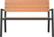 vidaXL - Ligbank - - - Staal - en - WPC, - Bruin - en - Zwart