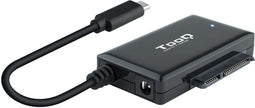 TooQ TQHDA-02C - USB-C naar SATA-adapter - Plug and play - Zwart